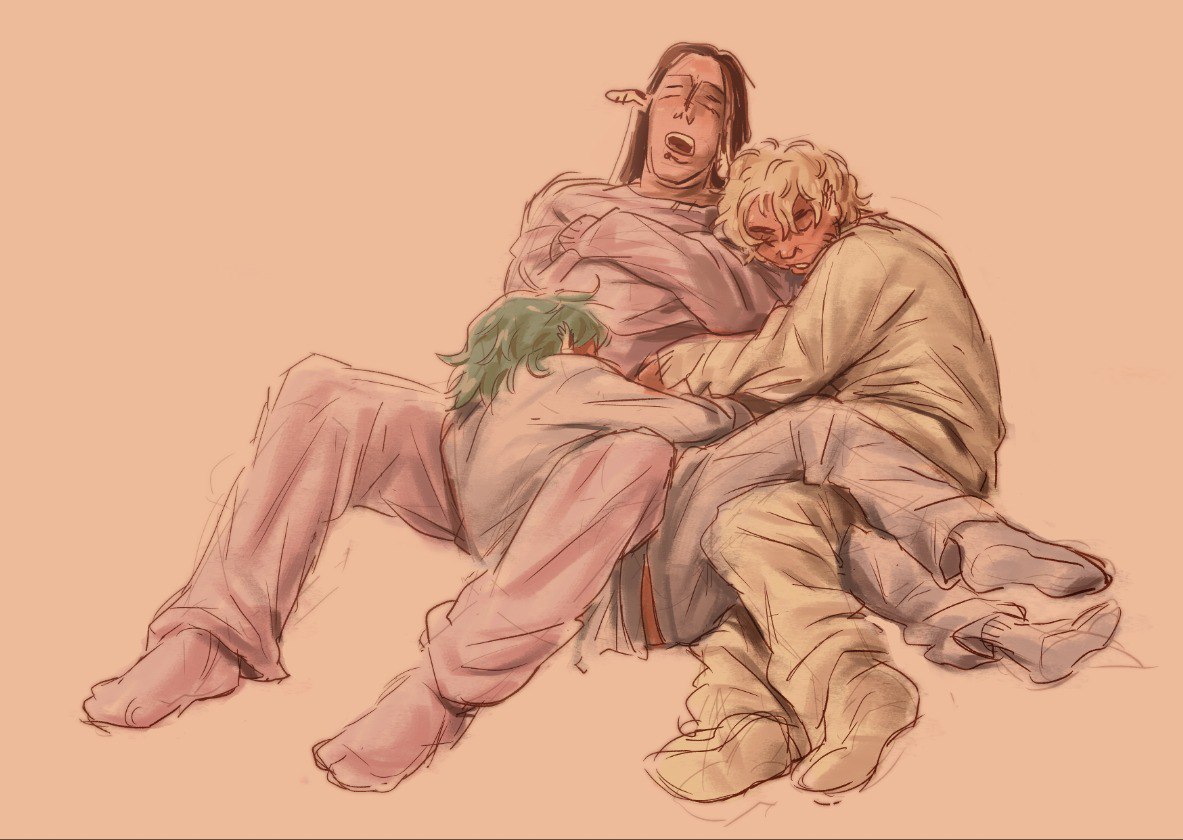 Tal Irvin and Ayelet sleeping